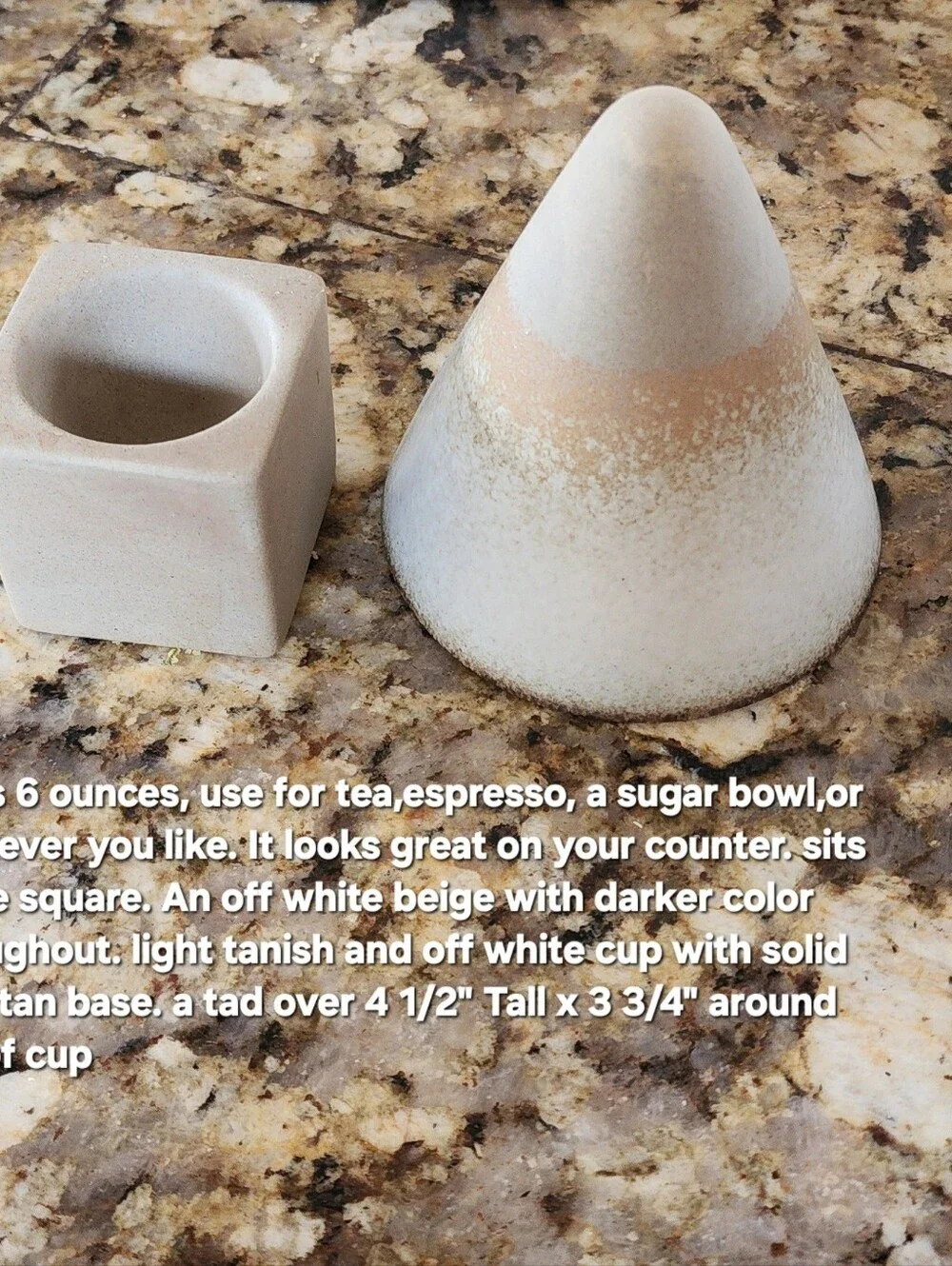 Ceramic Japanese Cone Cup/on Base Lattes/tea/coffee 200ml